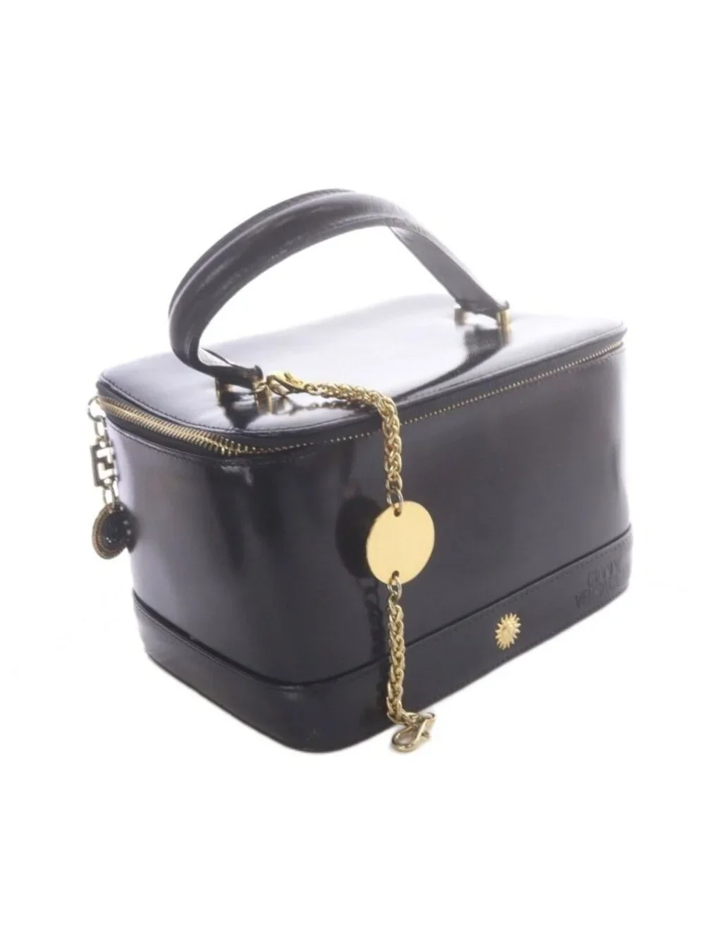 Versace Gianni Vanity Bag Sunburst Black